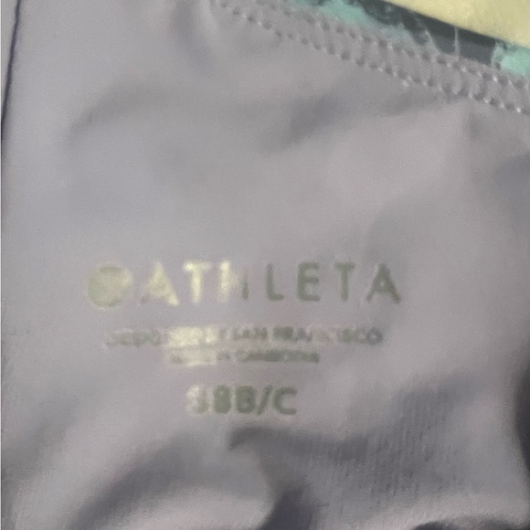 Athleta Bondi bra cup printed bikini top 38 B/C - Picture 5 of 6